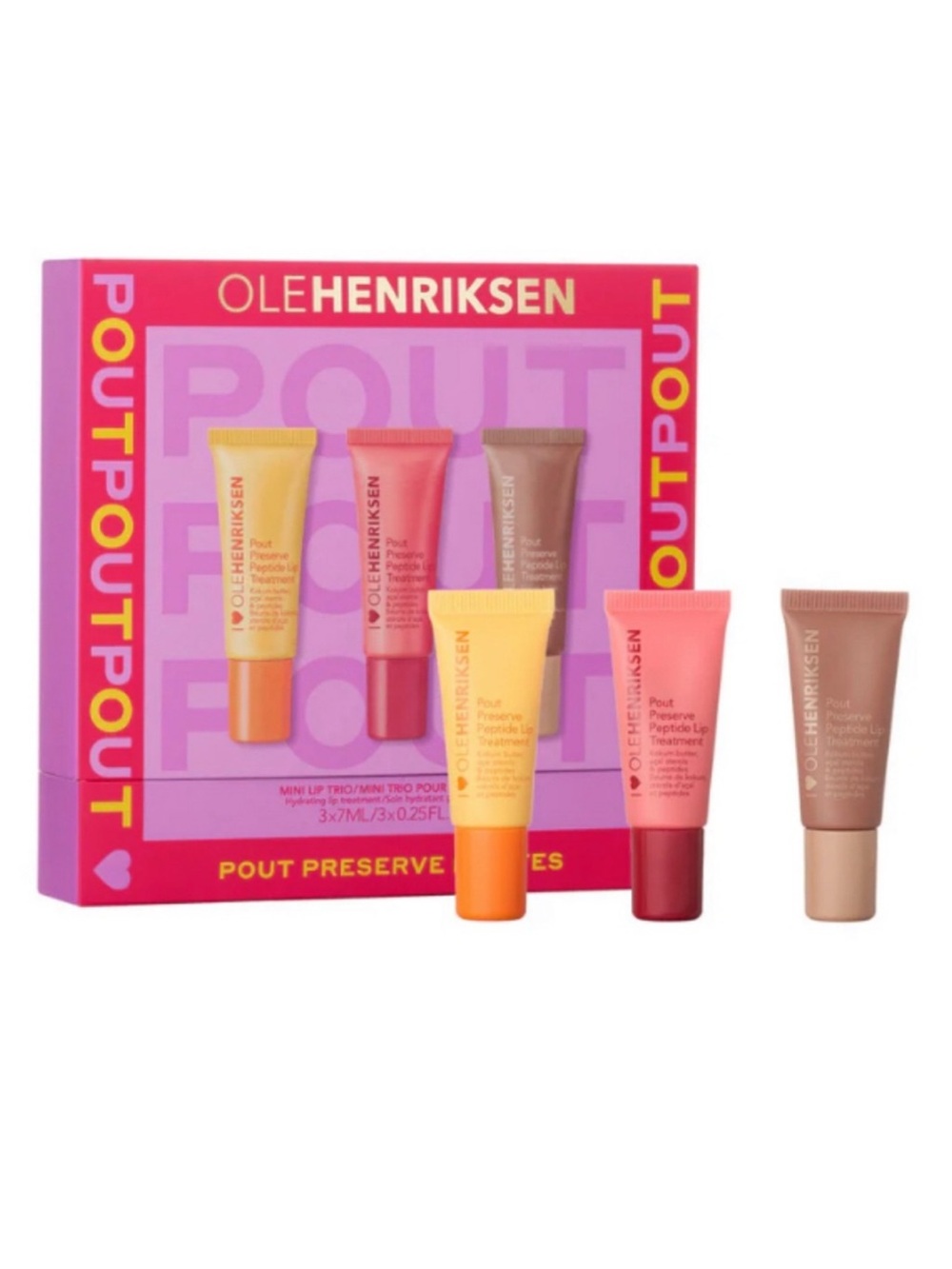 OLEHENRIKSEN LIMITED EDITION POUT PRESERVE PETITES MINI LIP TRIO